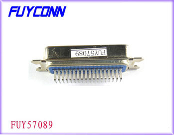 정각 36 Pin Centronic R/A 남성 인쇄 기계 PCB 산 연결관 MD 유형 증명된 UL