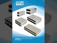 SFP 커넥터 단층 이중층 SFP 케이지, SFP+ 커넥터 w/SFP+ 케이지