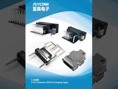 V.35 커넥터 34pin PCB 여성/남자 크림 V35 커넥터