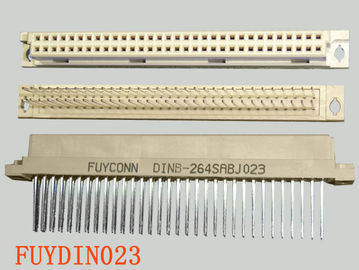 DIN 유형 2는 64 핀 콘센트 비 타입 유로 카드 DIN 41612 연결기, 곧은 PCB 연결기 2.54 밀리미터 피치를 젓습니다