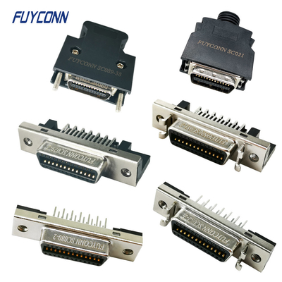 26핀 MDR 커넥터 여성 / 남성 1.27mm 구리 금판 SCSI 커넥터