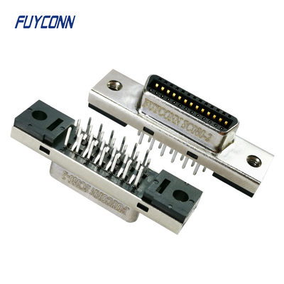 26핀 MDR 커넥터 여성 / 남성 1.27mm 구리 금판 SCSI 커넥터