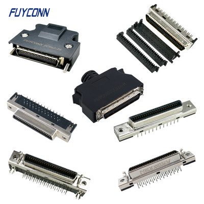 SCSI MDR 커넥터 PCB 솔더 컵 IDC 크림 1.27mm 50pin 커넥터 중국