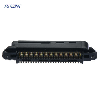 TE 229974-1 교체 커넥터, 50 / 64 핀 D형 커넥터, 플러그, 케이블 대 케이블, 케이블 장착 (자유 부착), 2.16 mm [.085 in] 중심선, CHAMP 도킹 커넥터