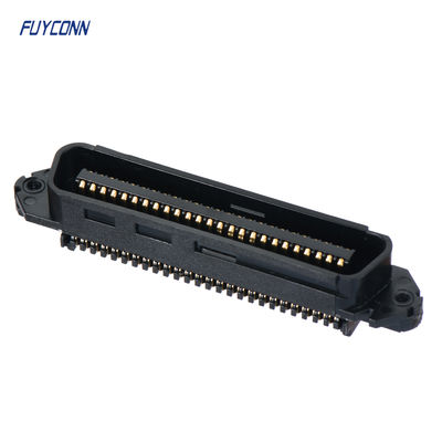 TE 229974-1 교체 커넥터, 50 / 64 핀 D형 커넥터, 플러그, 케이블 대 케이블, 케이블 장착 (자유 부착), 2.16 mm [.085 in] 중심선, CHAMP 도킹 커넥터