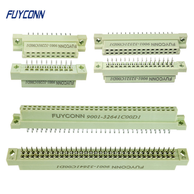 여성 DIN 41612 커넥터 2 가로행 곧은 PCB 유로 카드 연결기 쉬운 형태