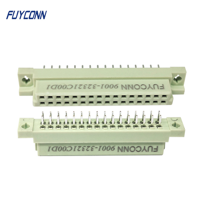 여성 DIN 41612 커넥터 2 가로행 곧은 PCB 유로 카드 연결기 쉬운 형태