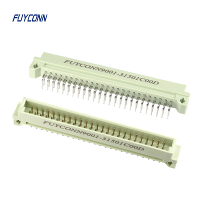 직각 PCB DIN 41612 연결기, 3 열 남자 유로 카드 연결기