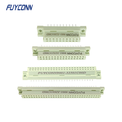 2 열 PCB DIN41612 여성이 곧유로 카드 연결기 20 핀 32 핀 50 핀 64 핀
