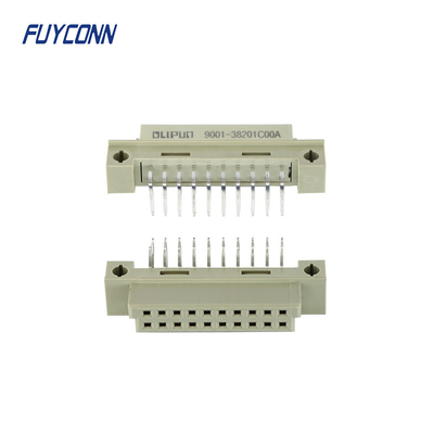 220S DIN41612 연결기 여성 2x10P 20 핀 직각 PCB