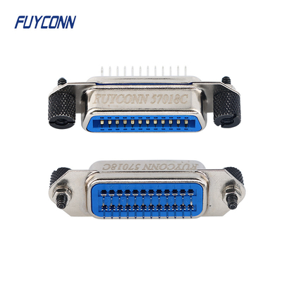 센트로닉스 말레 24는 검정색 스크루로 IEEE488 연결기 수직 PCB 2.16 밀리미터를 고정합니다