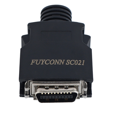 플라스틱 커버와 20Pin MDR 연결기 2.17 밀리미터 땜납 컵 말레 SCSI 연결기