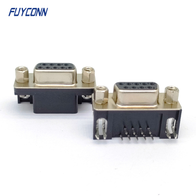 9 핀 DSUB 연결기 직각 PCB 디-서브 암놈 커넥터 (8.08mm)