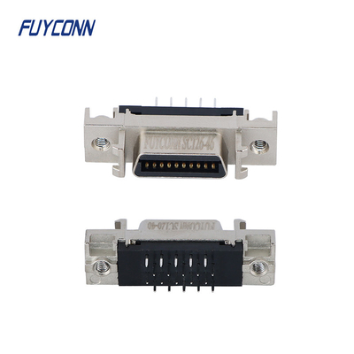 20 핀 SCSI 암놈 커넥터, 1.27 밀리미터 피치 곧은 PCB SCSI 연결기