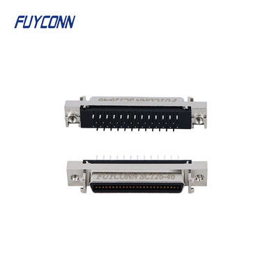 아연 합금 샐과 SCSI 50 핀 서보 기구에 의한 연결기 MDR PCB 일직선 1.27 밀리미터