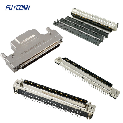 100pin SCSI MDR 커넥터 PCB 솔더 컵 IDC 크림 1.27mm