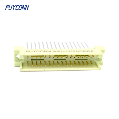 직선 PCB 3 줄 32 핀 남성 DIN 41612 커넥터 2 * 16P 32P 13mm 41612 커넥터