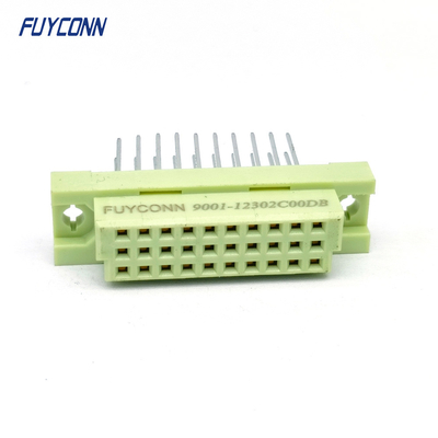13mm 30Pin DIN 41612 커넥터 3줄 330 직선 PCB 여성 DIN41612 커넥터