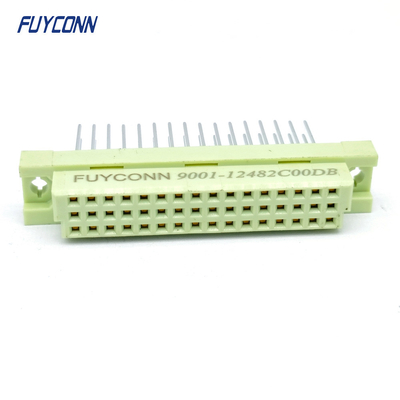 15mm 48pin DIN41612 커넥터 3줄 직선 PCB 여성 348 DIN 41612 커넥터