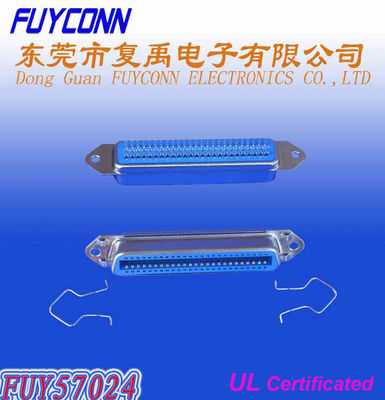 14 봄 래치를 가진 24가지의 36 50 땜납 Pin DDK Centronics 연결관 여성 유형