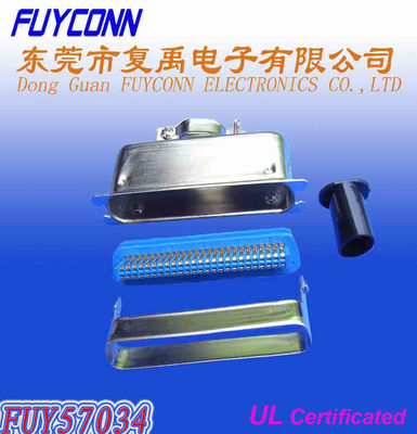Centronic 50 Pin 남성 180°Cable 출구 Matel 두건을 가진 전통적인 TypeSolder 핀 커넥터