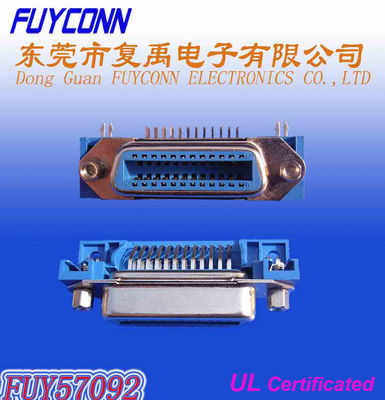 스프링 래치와 14 24 36 50Pin 센트로닉 PCB 직각 여성 챔프 컨넥터