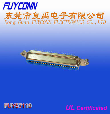 50 핀 센트로닉 연결기 여성 PCB는 스트라기트 연결기 공인된 UL을 탑재했습니다