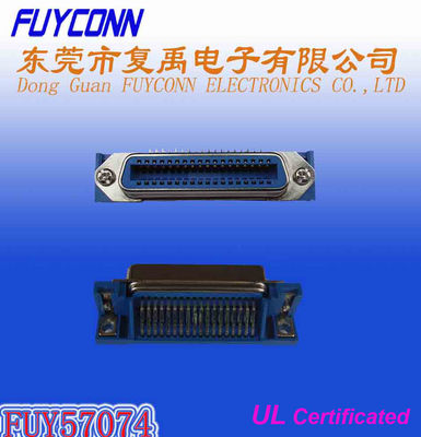 Centronic 14 24 36 50의 Pin 챔피언 부류에 의하여 증명되는 UL를 가진 R/A PCB 암 커넥터