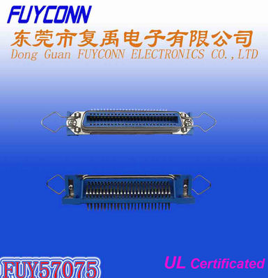 스프링 래치 공인된 UL과 14 24 36 50 핀 센트로닉 PCB 직각 우승자 여성 리셉터클커넥터