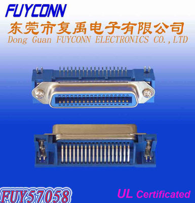 14 Pin DDK Centronic PCB 정각 여성 리본 연결관 증명된 UL