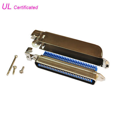 90 정도 Amphenol 64 Pin 남성 마개 Centronics 연결관 IDC 유형