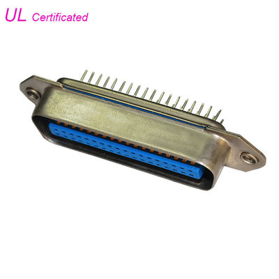 남성 50 Pin PCB 똑바른 Centronics 연결관 DDK 땜납 복각 종료