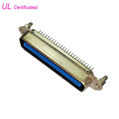 널 자물쇠를 가진 복각 유형 남성 PCB 정각 50 Pin Centronics 연결관