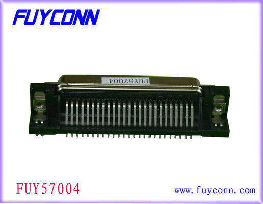 PCB (폴리염화비페닐) 보드 잠금장치와 14 핀 센트로닉 가늘고 긴 PCB 직각 암놈 커넥터