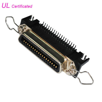 스프링 래치와 36 핀 센트로닉 PCB 직각 암놈 커넥터