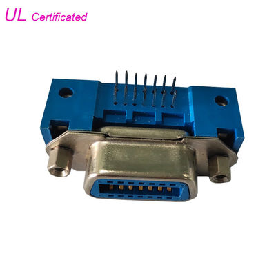 나사산과 센트로닉 50 36 24 14 핀 직각 PCB 여성 챔프 컨넥터