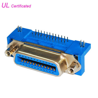PCB 권리 천사 암 커넥터를 가진 PBT 36 Pin Centronics 연결관