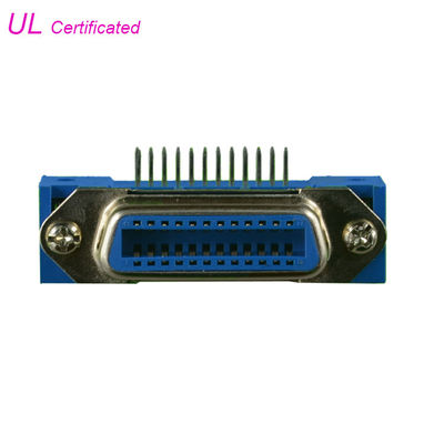 24 핀 센트로닉 PCB 직각 암놈 커넥터 공인된 UL