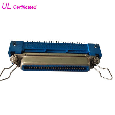 봄 래치와 널 자물쇠를 가진 Centronic 여성 24 Pin 정각 PCB 연결관