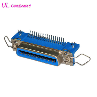 스프링 래치와 50 핀 콘센트 센트로닉 직각 여성 PCB 연결기