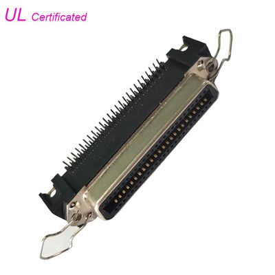 보석 클립과 50Pin 센트로닉 직각 PCB 여성 프린터 연결기