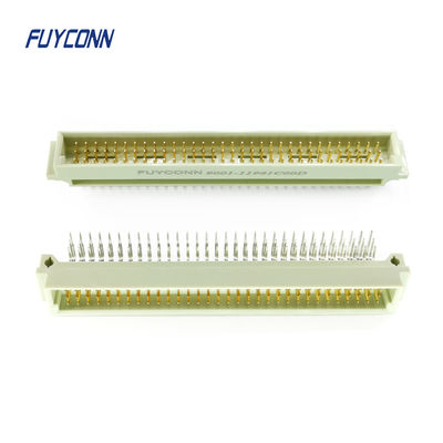 90도 PCB 3개의 줄 96P 남성 DIN 41612 Eurocard 연결관 정각