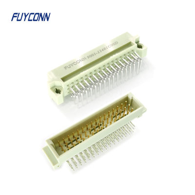 3개의 줄 Eurocard 연결관 16P 32P 48P 남성 유형 정각 PCB DIN41612 연결관