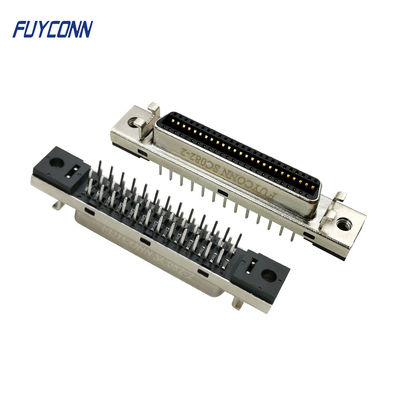 180도 PCB SCSI 커넥터 암 50P MDR 서보 커넥터