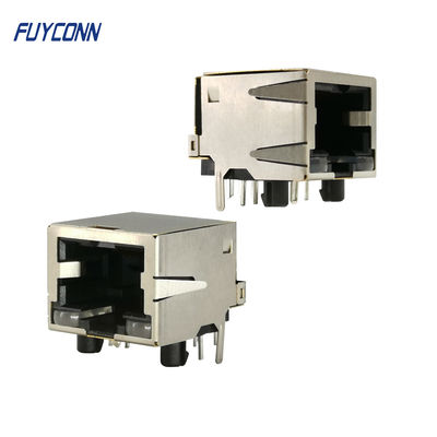 1 포트 1x8P 8Pin 직각 PCB 암 RJ45 모듈식 커넥터