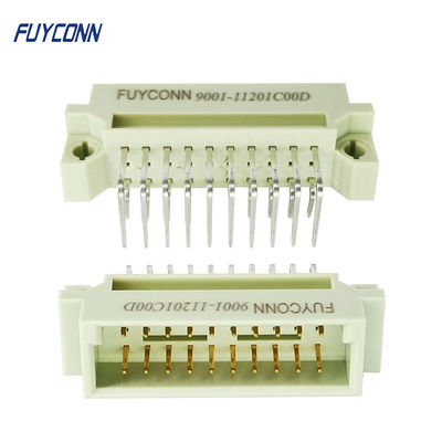 20 Pin Eurocard 연결관 3개의 줄 2*10P PCB 정각 남성 DIN41612 연결관