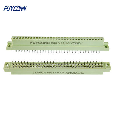 2 줄 64 Pin 여성 Eurocard 연결관 B 유형 똑바른 맨끝 DIN 41612 연결관