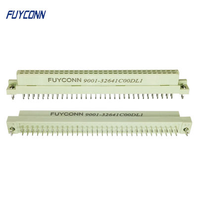 여성 2 행 64P 오른쪽 천사 PCB 리셉터클 DIN 41612 Eurocard 커넥터 W/보드 잠금 장치