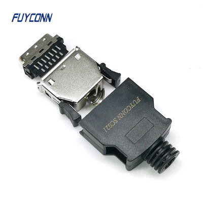 플라스틱 커버와 팔리는 남자 SCSI 연결기 2.17 밀리미터 20 핀 26Pin MDR 연결기