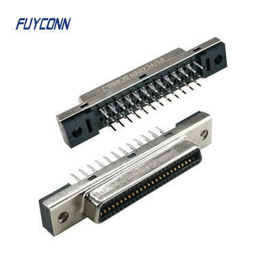 50Pin PCB SCSI 커넥터 180도 PCB 장착 MDR 커넥터